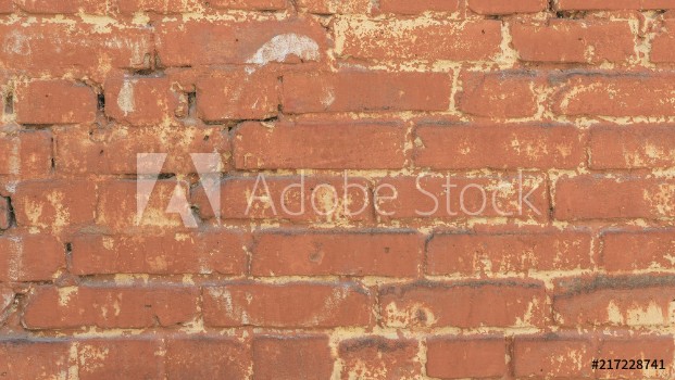 Picture of Aged red brick wall texture Aged red brick wall texture